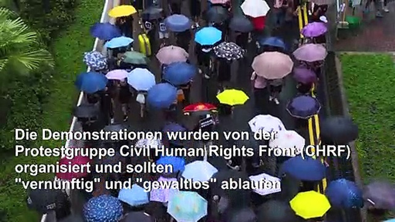 Tausende protestieren in Hongkong erneut gegen die Regierung