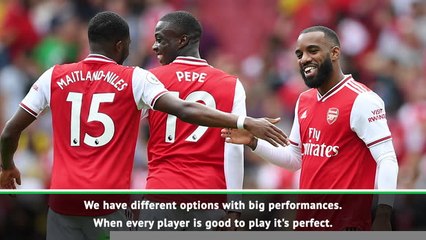 Emery delighted to have more 'competitive' Arsenal squad