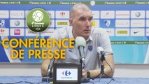 Conférence de presse Grenoble Foot 38 - ESTAC Troyes (1-1) : Philippe  HINSCHBERGER (GF38) - Laurent BATLLES (ESTAC) - 2019/2020