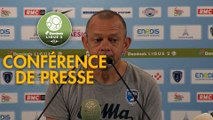 Conférence de presse Paris FC - Chamois Niortais (0-1) : Mecha BAZDAREVIC (PFC) - Pascal PLANCQUE (CNFC) - 2019/2020