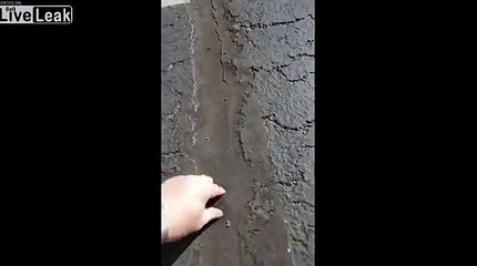 Canicule, la route fond aux Etats-Unis