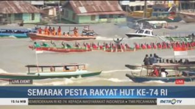 Lomba Bidar Meriahkan HUT ke-74 RI di Sumsel