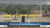 Ratusan Petugas Kebersihan Gelar Upacara Bendera di TPA