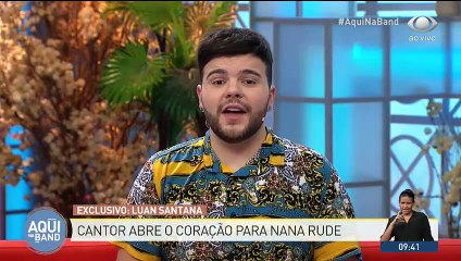 Luan Santana concede entrevista ao "Aqui na Band"