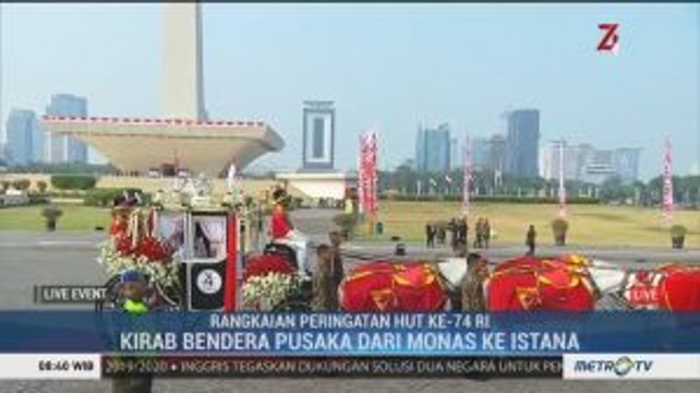 Kirab Bendera Pusaka dari Monas ke Istana