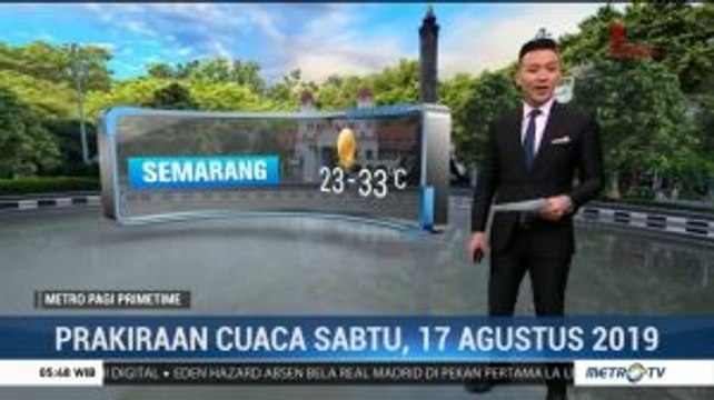 Prakiraan Cuaca Sabtu, 17 Agustus 2019