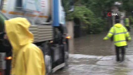 Yağış nedeniyle D-100’de trafik durma noktasına geldi