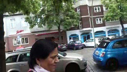 BDMV-6 Aruna & Hari Sharma walking at Drakestrße Lichterfelde West Berlin Aug 12, 2019