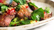 CÁCH LÀM MÓN SALAD BÒ KIỂU THÁI