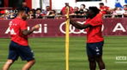 Bayern - Pour le fun, Lucas Hernandez fait le nerveux à l'entraînement