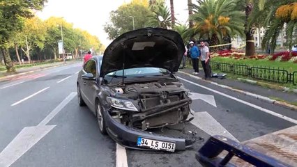 Fatih'te trafik kazası: 1 yaralı