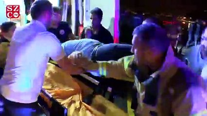 Minibüs balık tutanlara çarpıp denize uçtu: 1’i ağır 6 yaralı