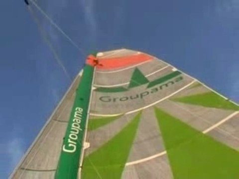 Nouveau sport nautique : l'escalade en mer par Franck Cammas