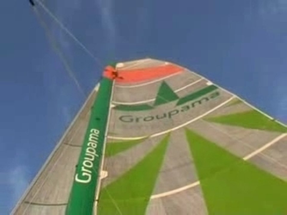 Nouveau sport nautique : l'escalade en mer par Franck Cammas