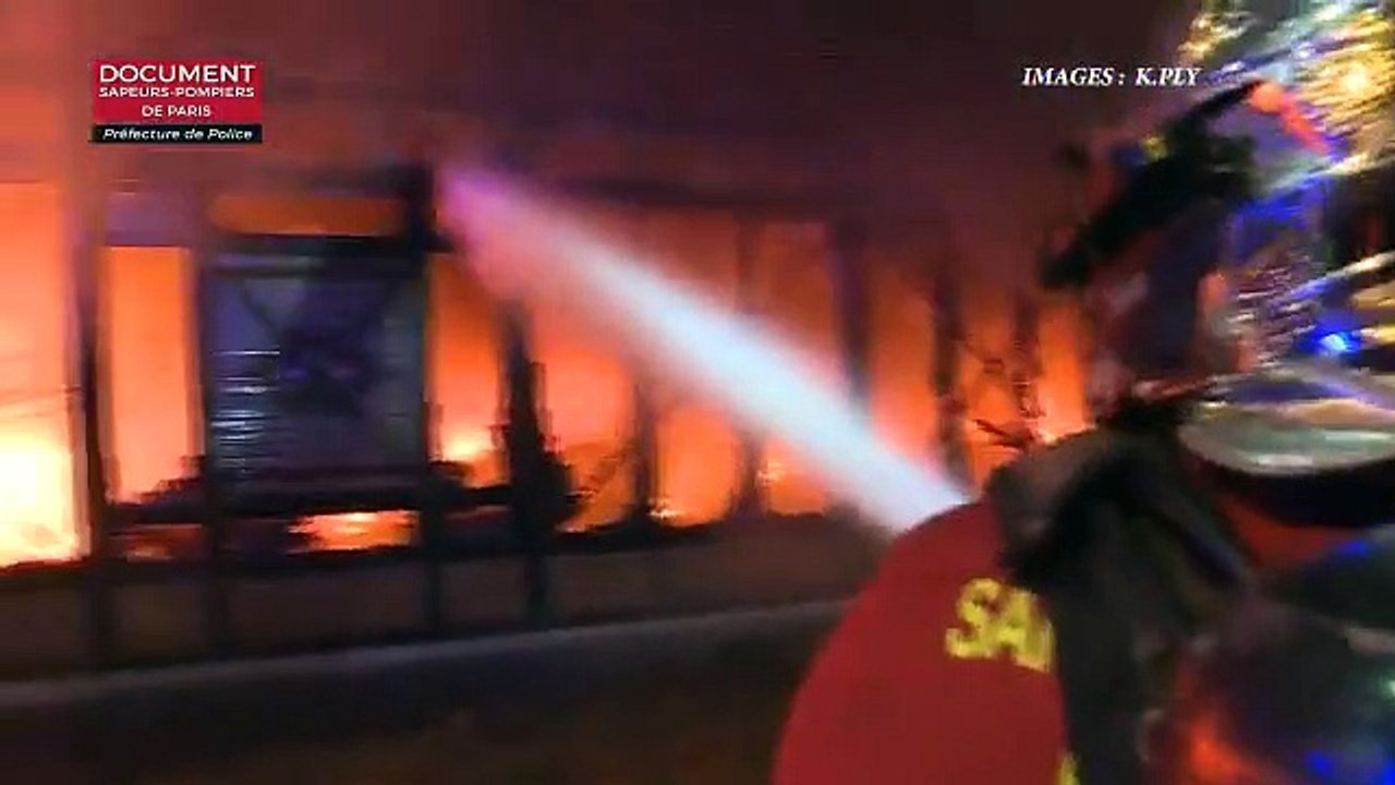 Hauts-de-Seine: Un incendie détruit le marché Henri-Barbusse à Levallois-Perret - Aucune victime - 90 personnes évacuées - VIDEO