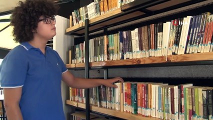Kıl çadırlardan yapılan kütüphane gençlerin hizmetine sunuldu