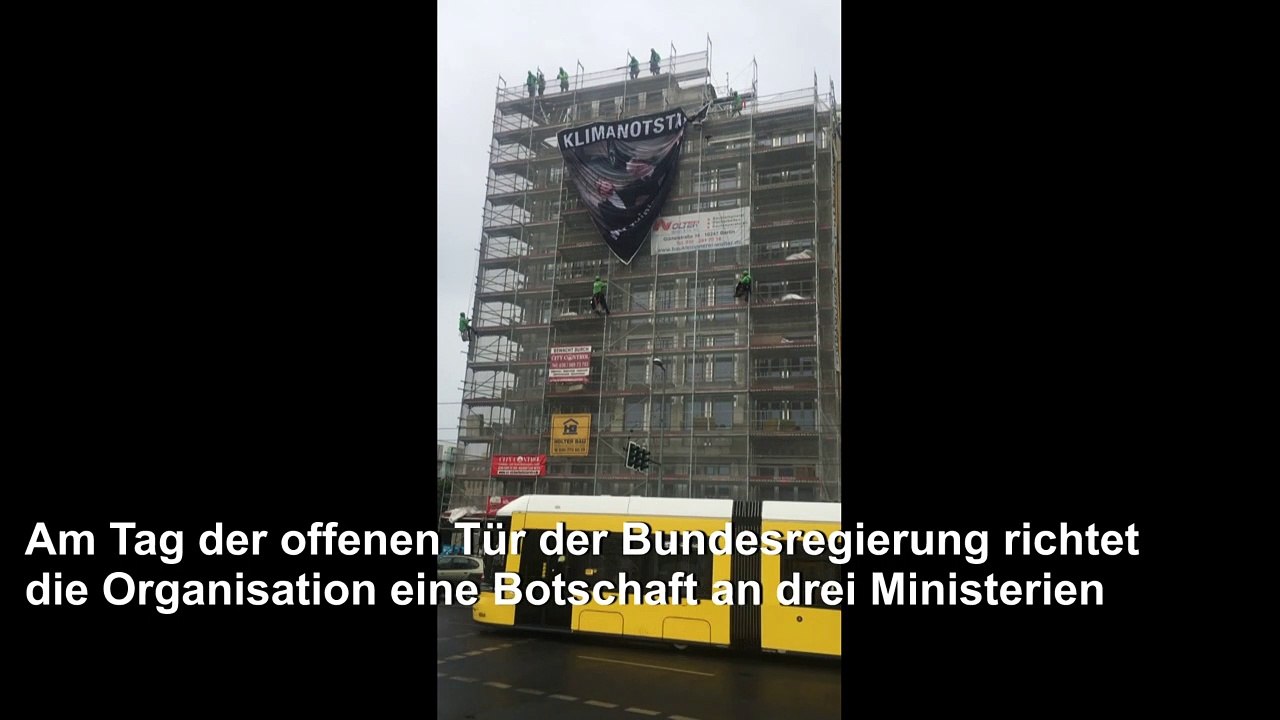 Greenpeace macht Regierung in Berlin Druck beim Klimaschutz