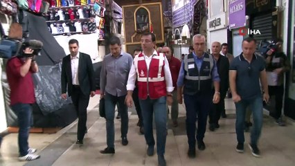 Ekrem İmamoğlu, Eminönü ve Kapalıçarşı’da incelemelerde bulundu