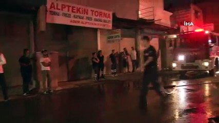 Sanayide kokutan yangın