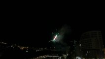 Primera noche de fuegos artificiales en Aste Nagusia de Bilbao con la Pirotecnia Vulcano