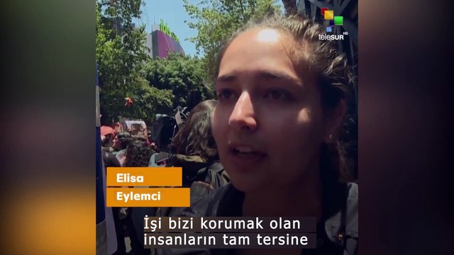 Meksika'da tecavüz edilen genç kızlar için parlak pembe protesto