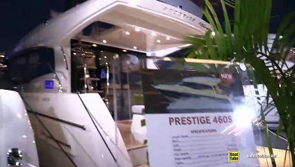 2019 Prestige 460 S Luxury Yacht - Deck and Interior Walkaround - 2018 Fort Lauderdale Boat Show