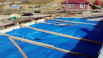 Ardahan'da şiddetli rüzgar