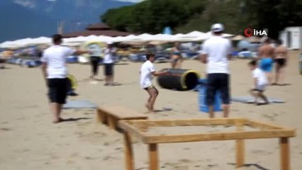 Çöp toplamak için yarıştılar