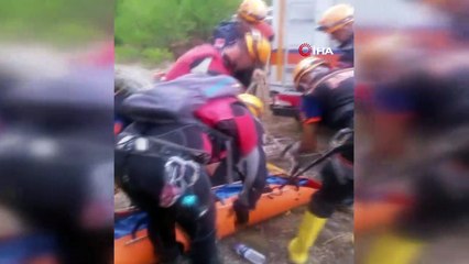 Kanyonda suya kapılarak kaybolan 1 kişinin cansız bedenine ulaşıldı
