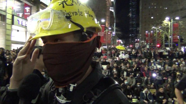 Hong Kong Protest Against China 3-3, Martin Place, Sydney & Melbourne 16 Aug 201920