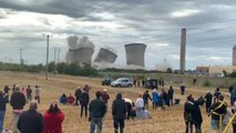 Miles de hogares sin luz tras la demolición controlada de una central en el Reino Unido