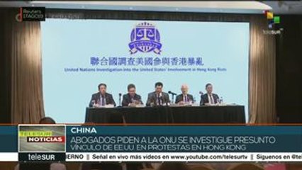 China: Abogados piden a ONU investigar presunta injerencia de EE.UU.