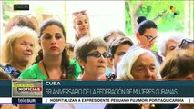 Celebran el 59 aniversario de la Federación de Mujeres Cubanas