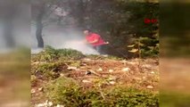 İZMİR Urla'da orman yangını çıktı -3