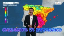 #TusNoticiasEltiempoHoy AEMET Chubascos en Cantábrico 18 de Agosto de 2019