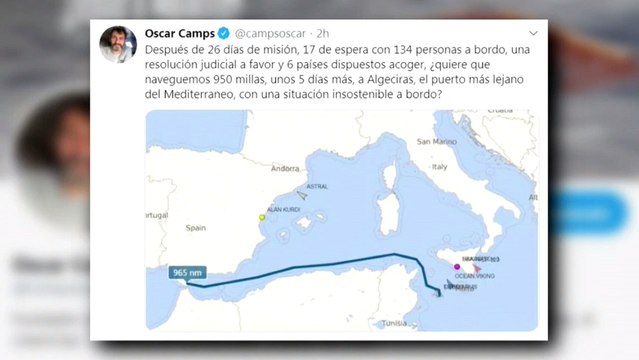 El Open Arms rechaza la oferta de desembarcar en Algeciras