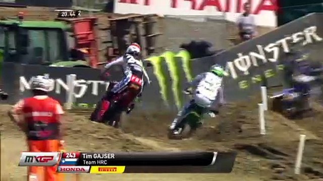 Gajser crashes - MXGP Race 1 - MXGP of Italy - Imola 2019