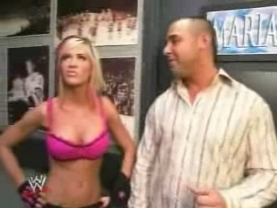 Royal rumble 2008 Ashley & santino segment