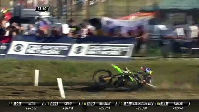 Sterry crashes - MX2 Race 2 - MXGP of Italy - Imola 2019
