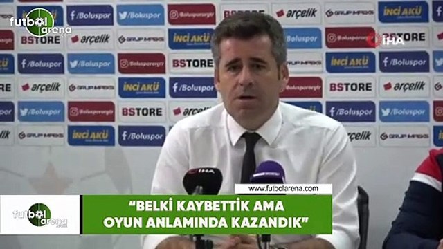 Hüseyin Eroğlu: Belki kaybettik ama oyun anlamında kazandık