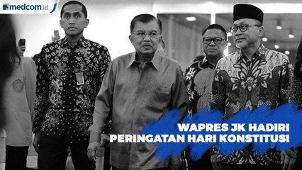 Wapres JK Menghadiri Peringatan Hari Konstitusi di MPR RI