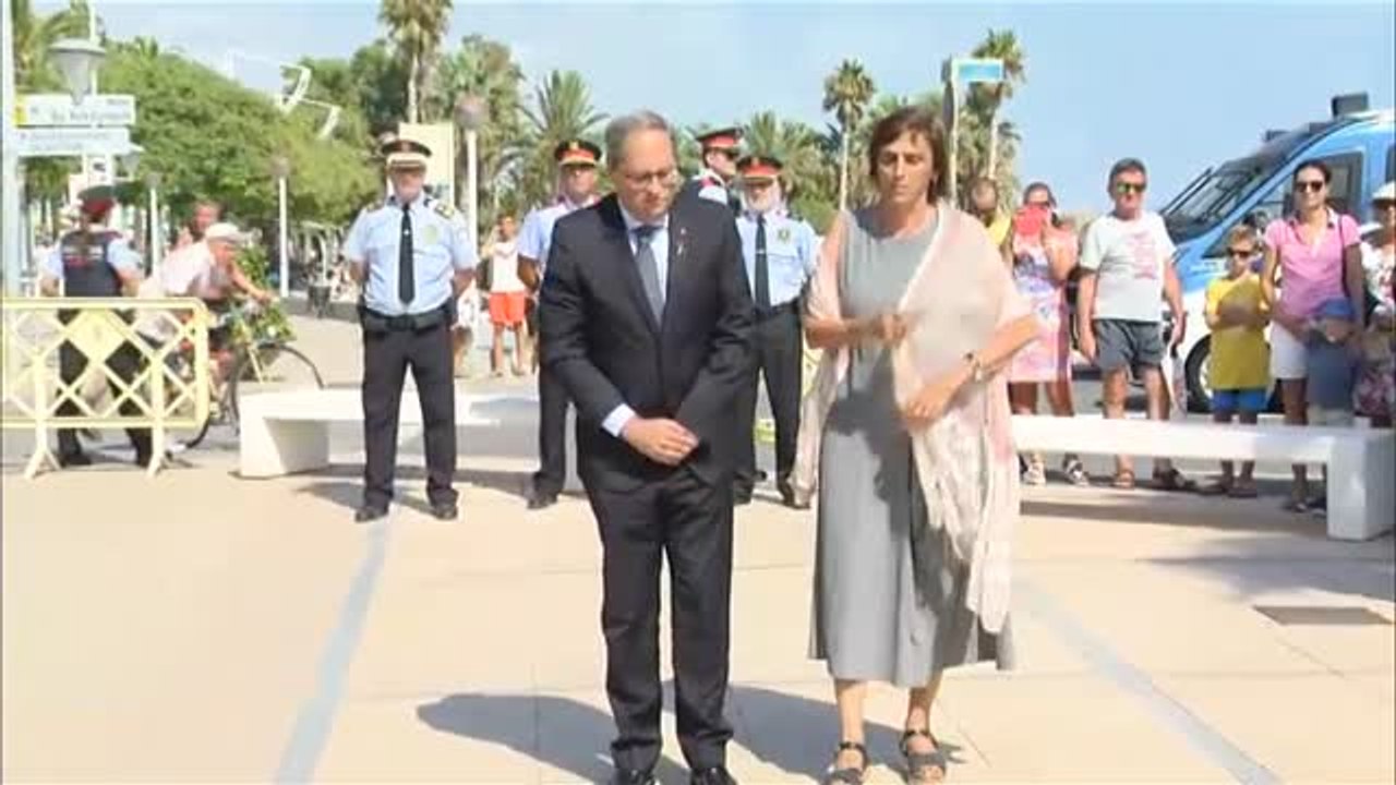 Torra asiste al acto de Cambrils en memoria de las víctimas de los atentados terroristas