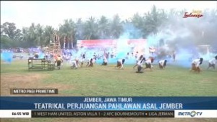Drama Kolosal 'Palagan Panduman' Jadi Pembuka Upacara HUT ke-74 RI di Jember