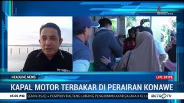 Tim SAR Terus Mencari Korban Hilang Terbakarnya KM Izhar di Konawe
