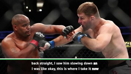 I felt amazing, I just want my daughter to be proud of me - Miocic