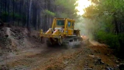 Bodrum'daki orman yangını devam ediyor