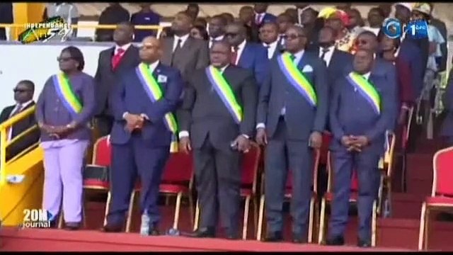 RTG - Défilé militaire et décoration dans le cadre des festivités de l’indépendance à Port-gentil et à l’intérieur