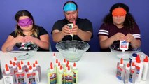 Dad CHEATED!!! Blindfolded Slime Challenge!