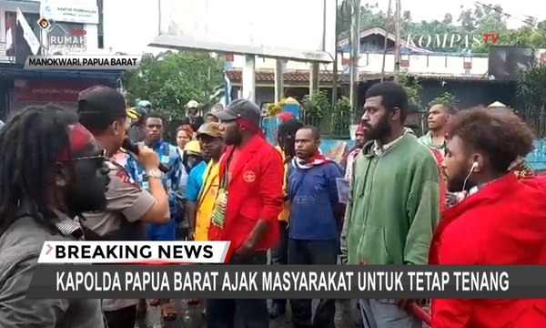 Detik-Detik Kapolda Papua Barat Turun Tangan Tenangkan Masyarakat Manokwari