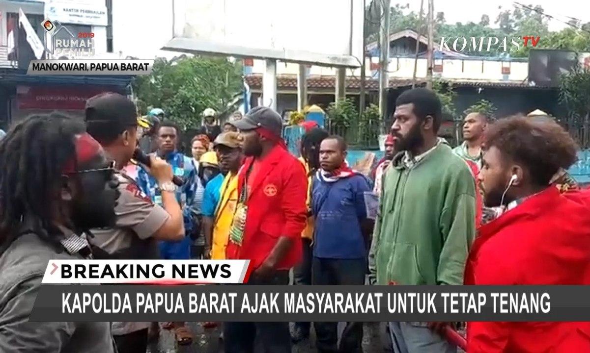 Detik-Detik Kapolda Papua Barat Turun Tangan Tenangkan Masyarakat Manokwari